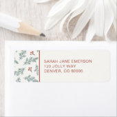 Botanische vakantie retour adres label (Insitu)