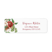 Botanische Vakantie Retouradreslabels Etiket (Voorkant)
