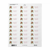 Botanische Vakantie Retouradreslabels Etiket (Full Sheet)