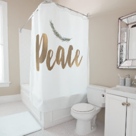 Botanische Vakantievak Pine Rustic Gold Douchegordijn