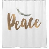 Botanische Vakantievak Pine Rustic Gold Douchegordijn (Voorkant)