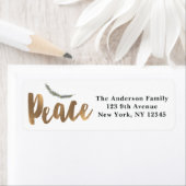 Botanische Vakantievak Pine Rustic Gold Etiket (Insitu)