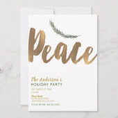 Botanische Vakantievak Pine Rustic Gold Kaart (Voorkant)