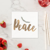 Botanische Vakantievak Pine Rustic Gold Servet (Insitu)