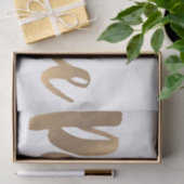 Botanische Vakantievak Pine Rustic Gold Tissuepapier (Geschenk)