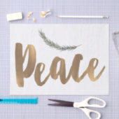 Botanische Vakantievak Pine Rustic Gold Tissuepapier (Craft)