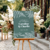 Botanische varen Woodland bruiloft welkomstbord Poster
