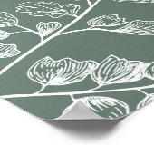 Botanische varen Woodland bruiloft welkomstbord Poster (Hoek)