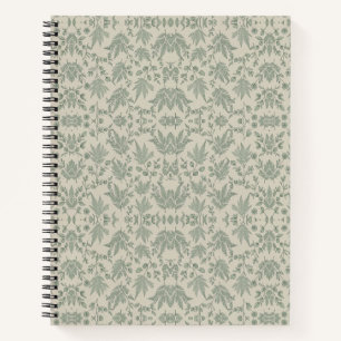 Botanische Varensage Groene Print Notitieboek