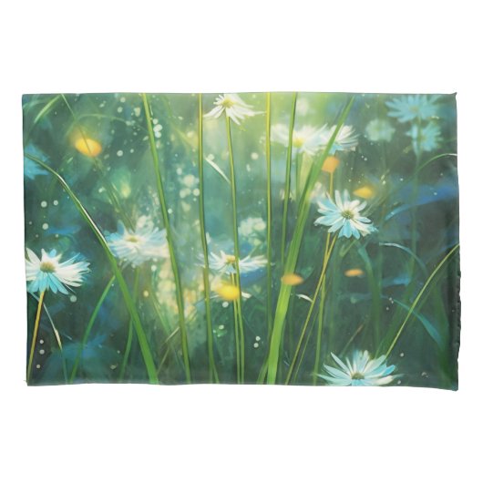 Botanische veldbloemen Natuur Kussensloop (Voorkant-Links)