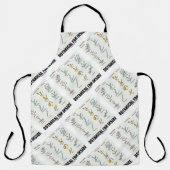 Botanische ventilator in soorten knoppen schort (Voorkant)