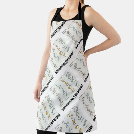 Botanische ventilator in soorten knoppen schort (Insitu)