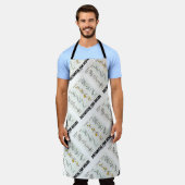 Botanische ventilator in soorten knoppen schort (Gedragen)