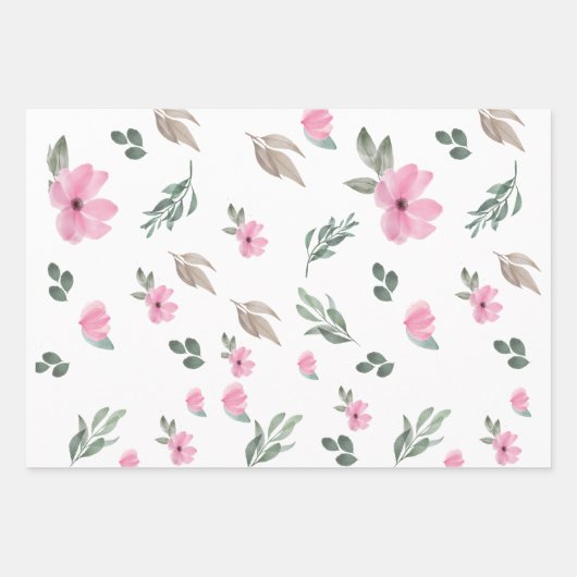  botanische ventilator inpakpapier vel (Voorkant)