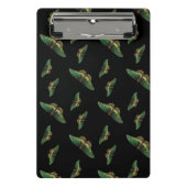 Botanische ventilator zwart-wit mini klembord (Voorkant)