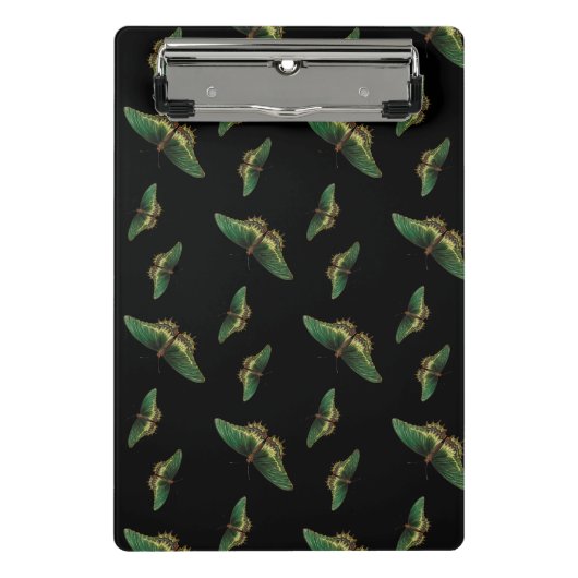 Botanische ventilator zwart-wit mini klembord (Voorkant)