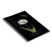 Botanische ventilator zwart-wit notitieboek (Rechterzijde)