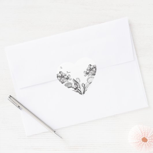 Botanische Venus Flytrap Cadeau Label (Envelop)