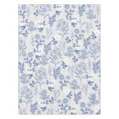 Botanische verf met blauwe bloemen tafelkleed (Voorkant)