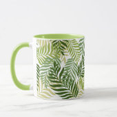 Botanische verfpatronen op wit mok (Links)