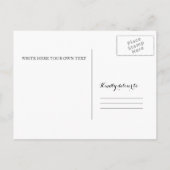 Botanische verlovingsfeestuitnodiging briefkaart (Achterkant)