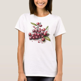 Botanische verse veenbessen t-shirt