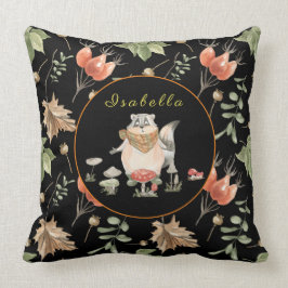 Botanische versnelling past tekst aan, kleur 20"X2 Kussen