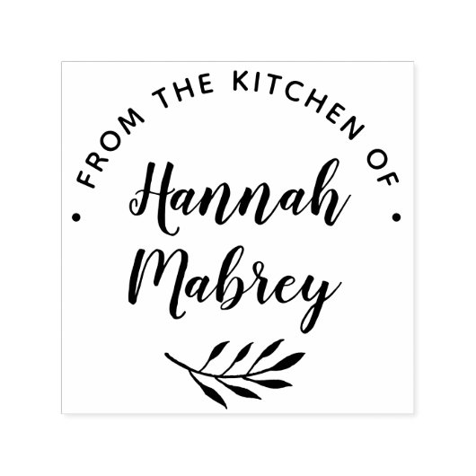 Botanische vertakking Aangepast koken of bakken Zelfinktende Stempel (Design)