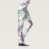 Botanische Vetch-bloemen over de Leggings (Rechts)