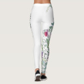 Botanische Vetch-bloemen over de Leggings (Achterkant)