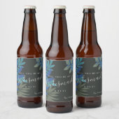 Botanische vibe zal je mijn bruidsmeisje bruiloft bier etiket (Flessen)