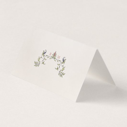 Botanische Victoriaans Tafel Tent Kaart (Achterkant)