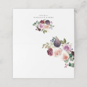 Botanische vijgen en bessen Bourgondische bloemenb Plaatskaartje (Buitenkant ongevouwen)