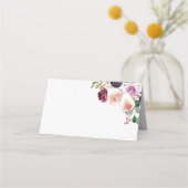 Botanische vijgen en bessen Bourgondische bloemenb Plaatskaartje (Voorkant)