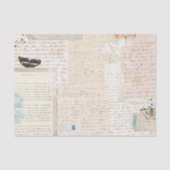 Botanische Vintage Letters Tissuepapier (Voorkant)