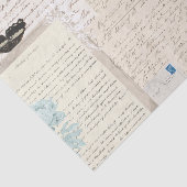 Botanische Vintage Letters Tissuepapier (Detail)
