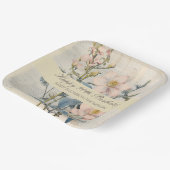 Botanische Vintaqe Wildflower 90e verjaardag Papieren Bordje (Gebogen)