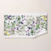 Botanische Violet Flowers Bath Towels Bad Handdoek (Handdoek)