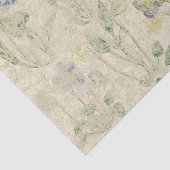 Botanische Violetten Vintage geperste bloem Tissuepapier (Detail)