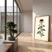 Botanische Viooltjes Boerderij Muurkunst Poster