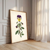Botanische Viooltjes Boerderij Muurkunst Poster