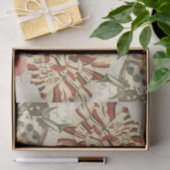 Botanische vlinder collage tissuepapier (Geschenk)