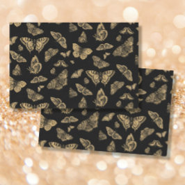Botanische vlinder Gold Glitter Pattern Decoupage Tissuepapier