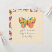 Botanische vlinder kaart (Voorkant / Achterkant in situ)