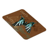 Botanische Vlinder  Schoon Vuil Vaatwasser Magneet (Rechterzijde)