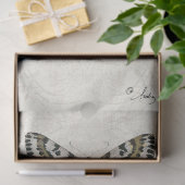 Botanische vlinder Stustblauw ontspringen Tissuepapier (Geschenk)