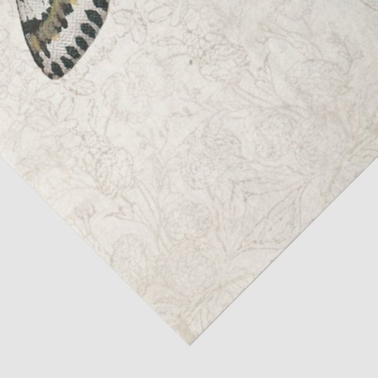 Botanische vlinder  Stustblauw ontspringen Tissuepapier (Detail)