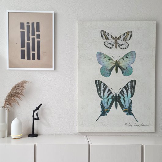 Botanische vlinder Stustblauw ontspringen Tissuepapier