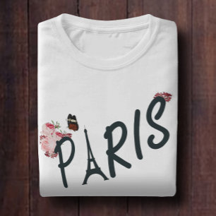 Botanische vlinder uit Parijs T-shirt