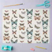 Botanische vlinderblauw  loszijde tissuepapier (Craft)